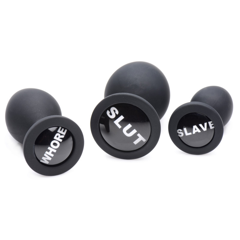 Master Series Kit de 3 plugs Dirty Words